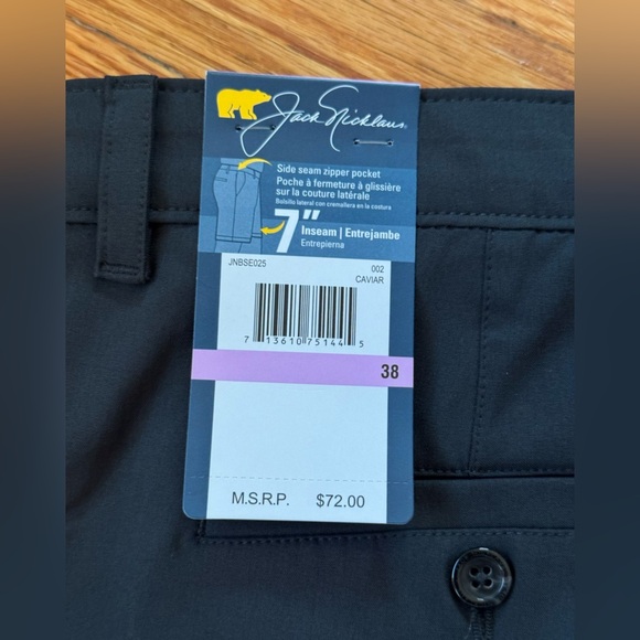 Jack Nicklaus Men's Navy Blue Shorts - Picture 4 of 6